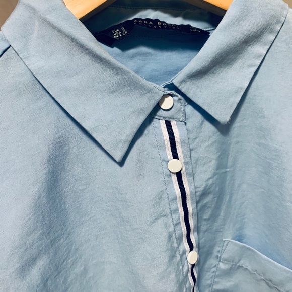 Zara blouse in jean blue - Picture 4 of 4